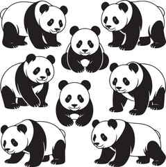 Panda Bundle Vector – Cute and Wild Panda Silhouette Collection

Panda Head and Full Body Vector Bundle – Cartoon and Wildlife Design

Panda Silhouette Bundle – Animal Clipart Set for Logo, Art, and D