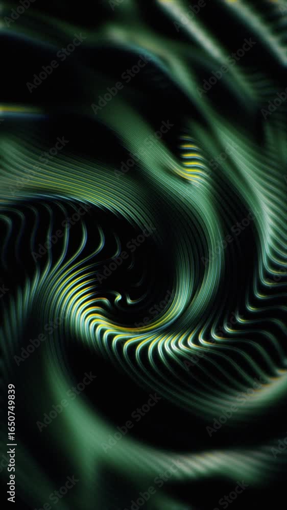 Poster Enjoy mesmerizing animated shapes and colors that swirl, creating a captivating visual journey through abstraction.