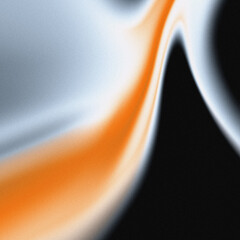 Glowing abstract orange and white grainy gradient background, smooth wave texture with modern digital art style