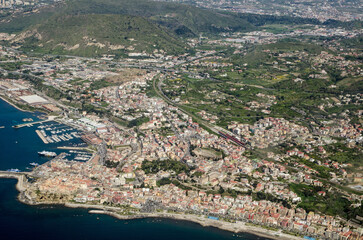 Aerial of Pozzuoli, Naples