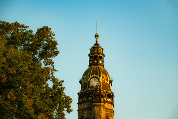 golden domes of the Cathedral of St. Elizabeth of Hungary, Kosice
