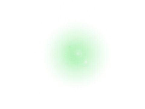 Soft glowing green light blur with radiant aura on white background. Abstract neon energy glow effect for design, wallpaper, or digital art. Vibrant mystical luminous gradient texture.