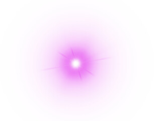 Soft glowing pink light blur with radiant aura on white background. Abstract neon energy glow...