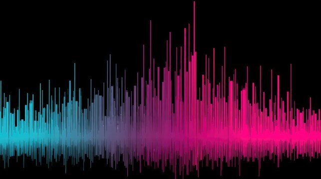 Abstract vibrant sound wave graphic