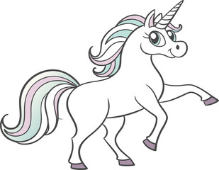 unicorn magical creature fantasy illustration
