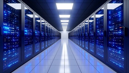 Server Room Data Center Network. (1)