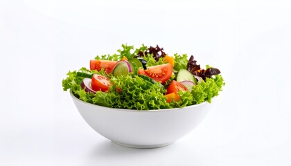 Colorful Salad Bowl with Fresh Vegetables