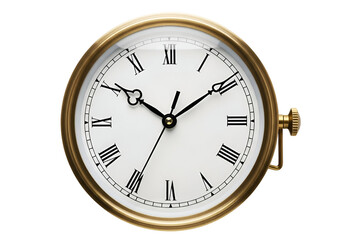 Elegant vintage gold pocket watch with Roman numerals and classic design