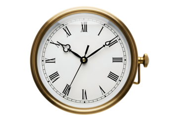 Elegant vintage gold pocket watch with Roman numerals and classic design