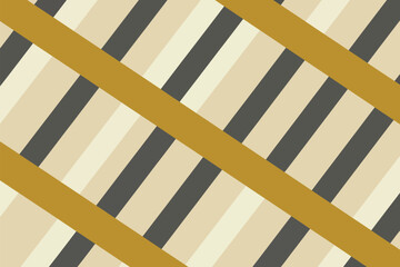 A diagonal pattern of beige gray and cream stripes with gold bars crossing diagonally across the image