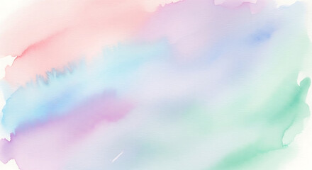 Abstract watercolor background with pastel colors, creating a soft and artistic texture for various design applications