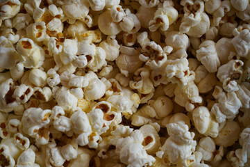 popcorn close up background texture