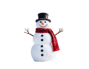 snowman isolated on white background