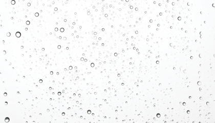 Raindrop Cascade: Capture the moment as countless crystal-clear raindrops, a delicate dance against the light, cascade down. Emphasizing purity and renewal.