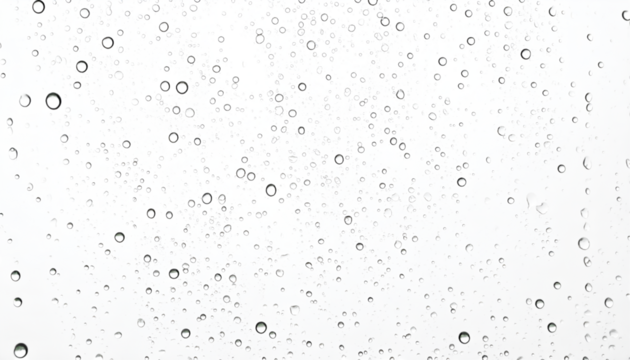 Raindrop Cascade: Capture the moment as countless crystal-clear raindrops, a delicate dance against the light, cascade down. Emphasizing purity and renewal.