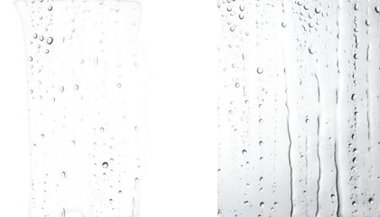 Raindrops on Glass: Intricate patterns of raindrops adorn a pane of glass, offering a serene visual of water droplets and lines of streams. This evocative photo captures the delicate dance of water.