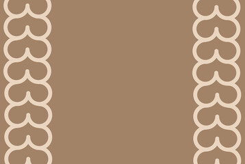 Beige background with abstract frame, with blank central area, for design projects	