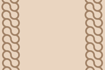 Beige background with  abstract frame, with blank central area, for design projects