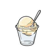 Ice cream in the cup