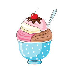 Ice cream in the cup