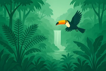 Obraz premium toucan in the jungle