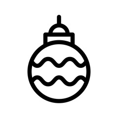 Bauble Icon Vector Symbol Design Illustration