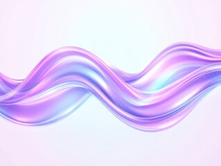 Naklejka premium Abstract Purple and Blue Wave Flowing Background