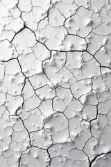 Obraz premium Cracked white wall texture against a black backdrop, dark, minimal