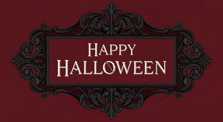 Set the stage for spooky celebrations with this elegant Happy Halloween design, perfect for invitations, social media posts, and festive decorations that capture the spirit of the season