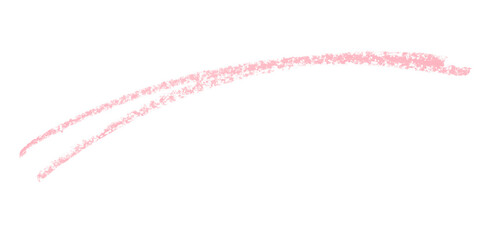 Pink pencil hand writing rhythm set on transparent background