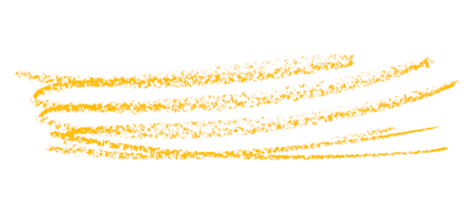 Yellow pencil hand writing rhythm set on transparent background