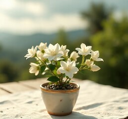 flowers in a pot