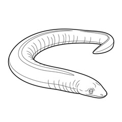Obraz premium Charming Anime Style Amazonian Caecilian Coloring Page for Children Adorable Rainforest Fun