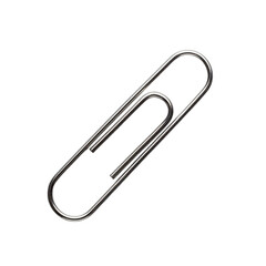 Obraz premium Metallic paperclip high key design