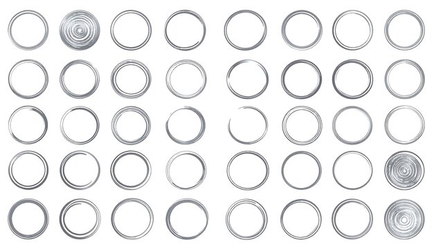 Set of various circles