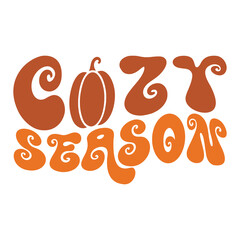 Halloween Wave Pattern - Spooky Cozy Season Background Design, Wavy Cozy Halloween - Seamless Pattern for Shirts & Decor