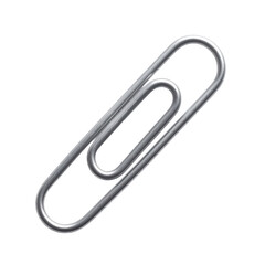 Silver paperclip graphic design