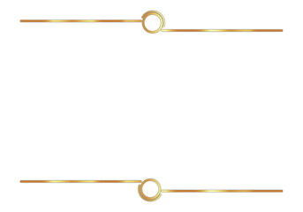 Elegant Bronze Text Frame on Transparent Background for Invitations, Certificates, and Presentations