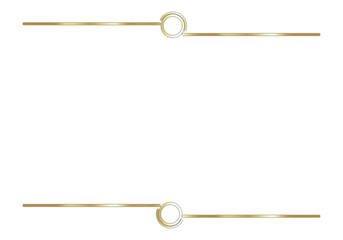 Elegant Gold Text Frame on Transparent Background for Invitations, Certificates, and Presentations