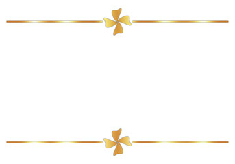 Elegant Bronze Text Frame on Transparent Background for Invitations, Certificates, and Presentations