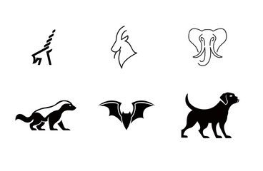 Animal Silhouette Icon Set