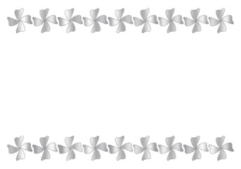 Elegant Silver Text Frame on Transparent Background for Invitations, Certificates, and Presentations