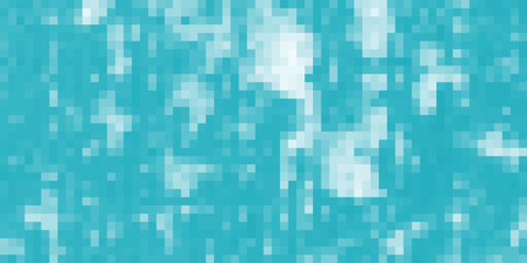 Abstract pixelated texture in teal and white ideal for modern backgrounds and graphic design projects
