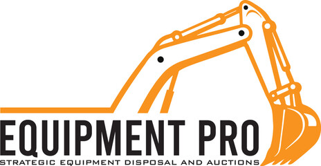 excavator silhouette illustration vector image