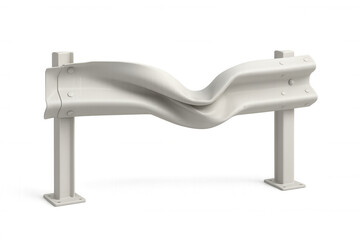 Damaged metal guardrail depicting vehicle collision aftermath, bending and warping from intense crash impact