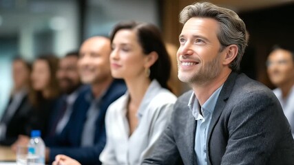 Businesspeople Engaged in Learning During a Seminar