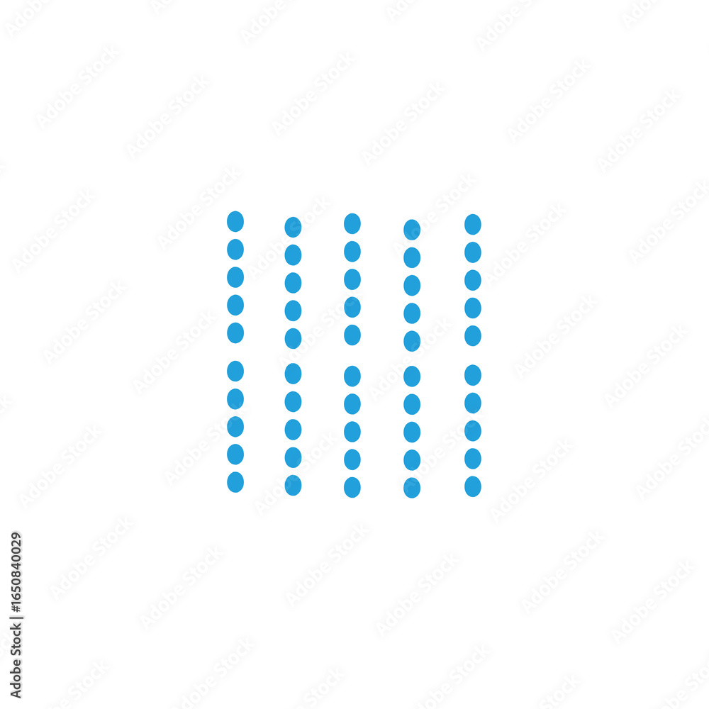 Aufkleber arrangement of cyan spheres: a minimalist design with structured order presentation