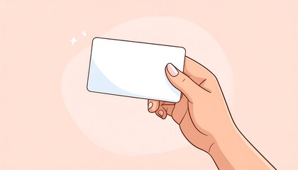 Hand holding blank card (1)