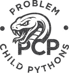 Python snake logo vector, Animal graphic, Snake design Template illustration