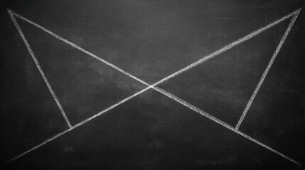 Chalk X on Blackboard
